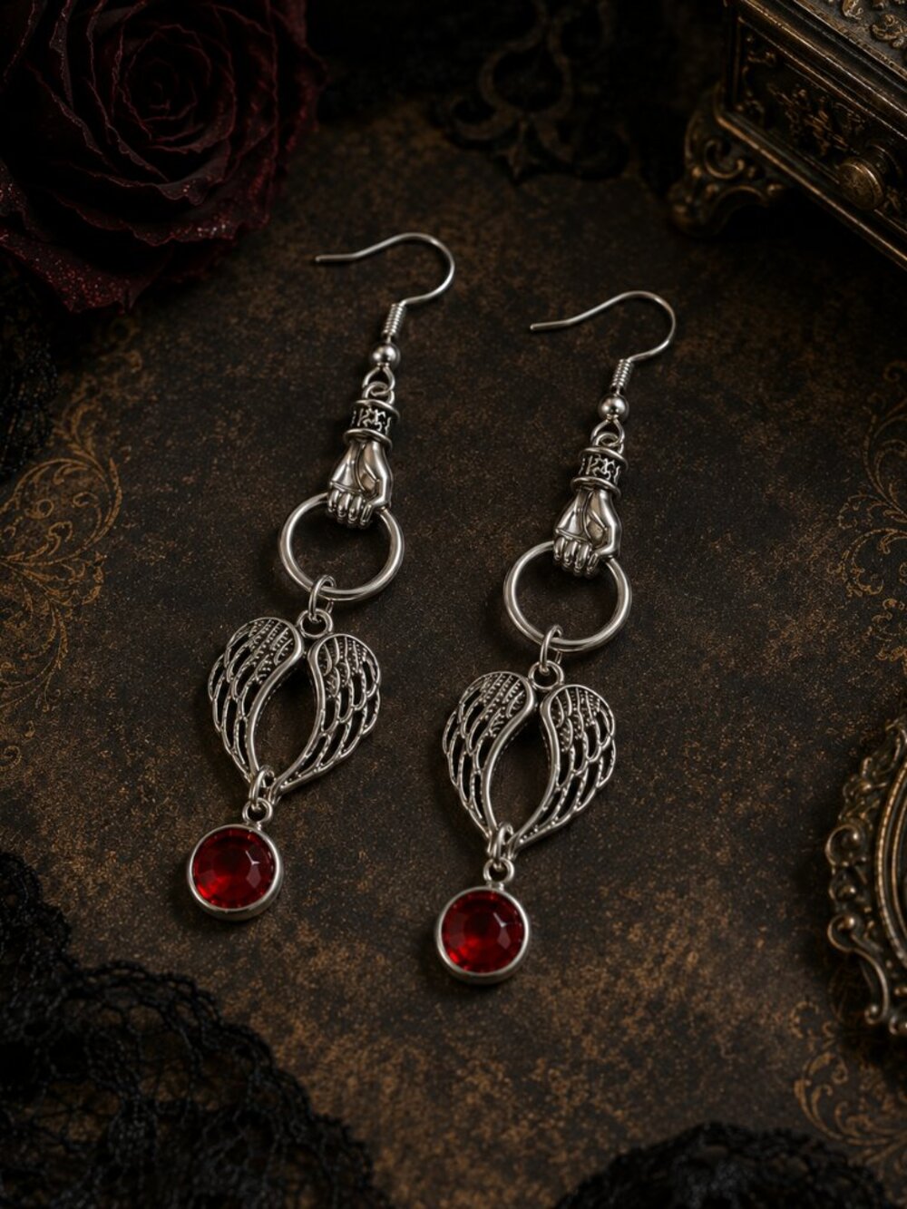 The Fallen Angel™ Gothic Angel Wing Earrings ❤️